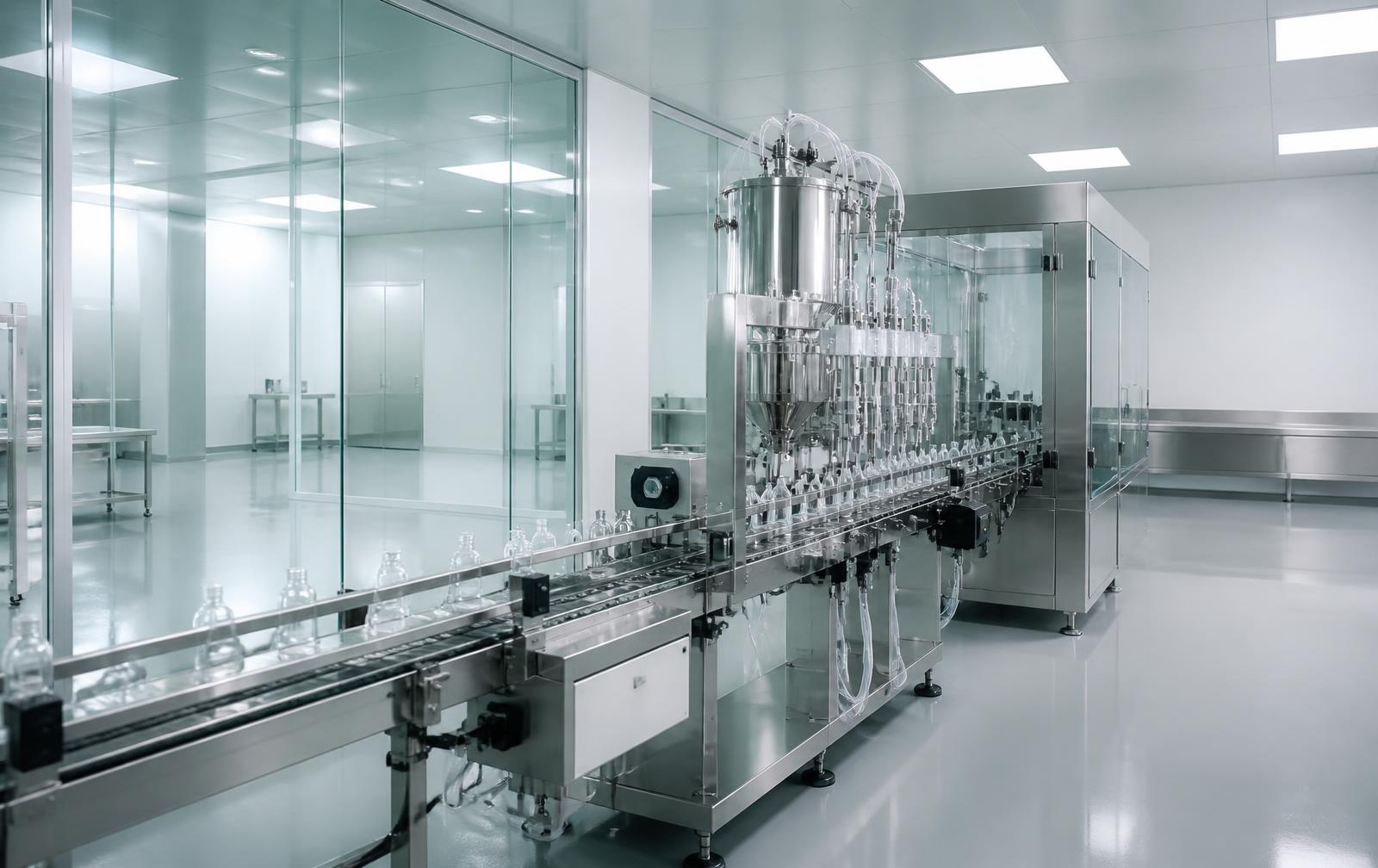 Cleanroom skincare filling line